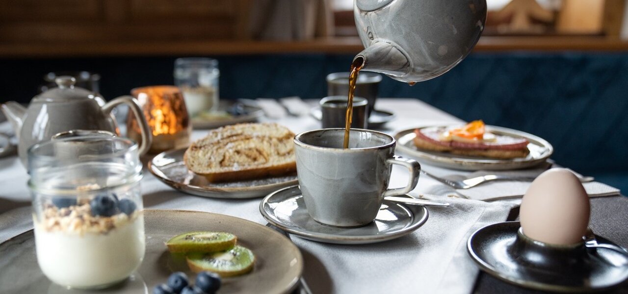 Frühstück mit Kaffee beim Glitschnerhof 