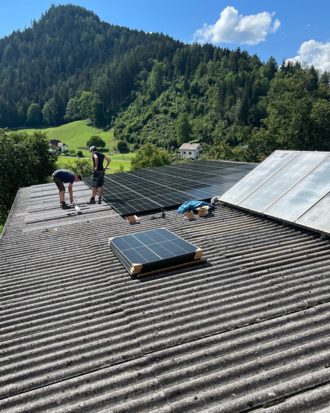 Photovoltaikanlage am Glitschnerhof in der Region Schladmin-Dachstein