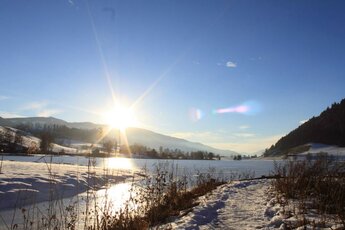 Putterersee im Winter in Aigen im Ennstal